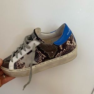 EUC Golden Goose Snake Skin High Stars